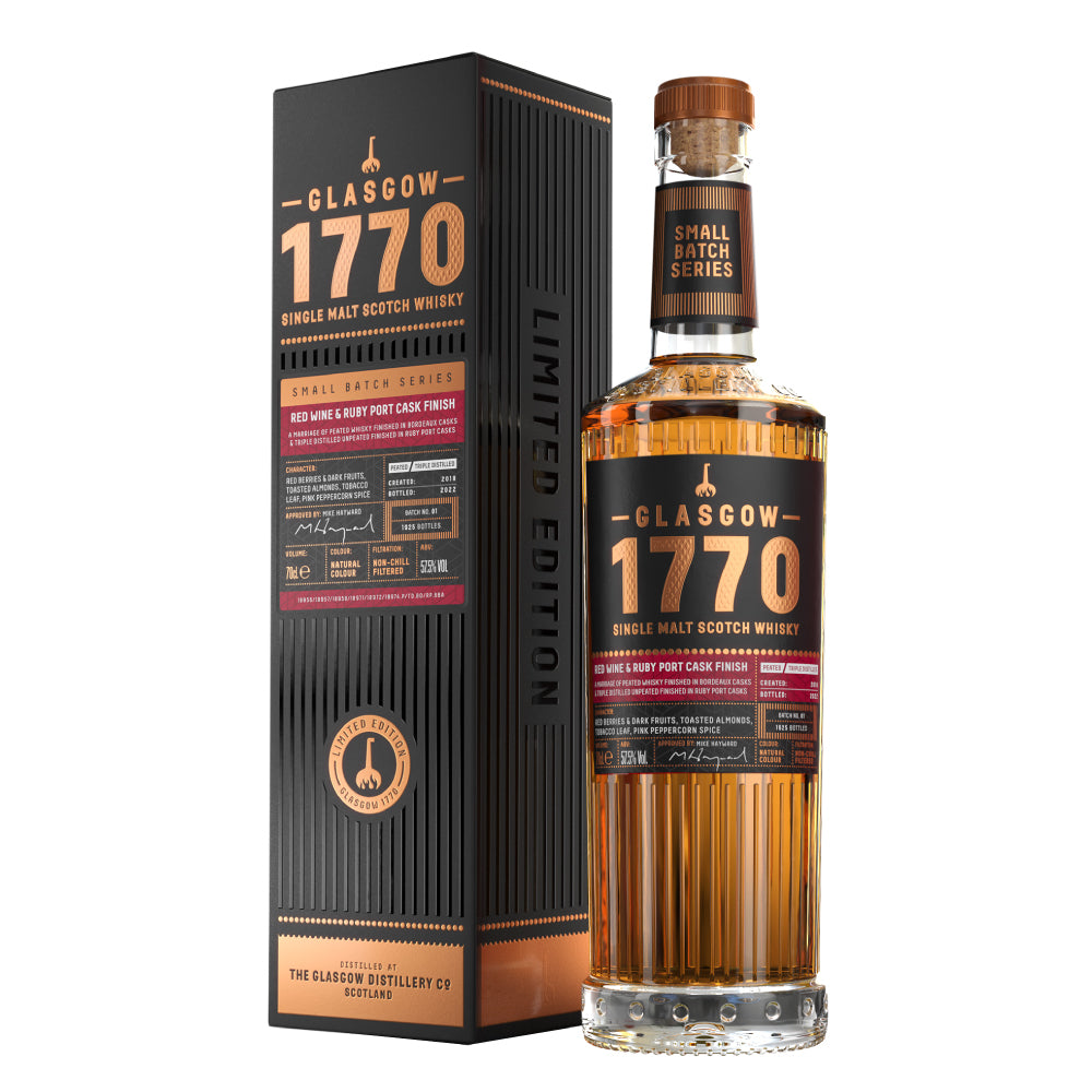 1770 GLASGOW 單一麥芽威士忌 小批次系列 紅酒桶x紅寶石波特桶熟成